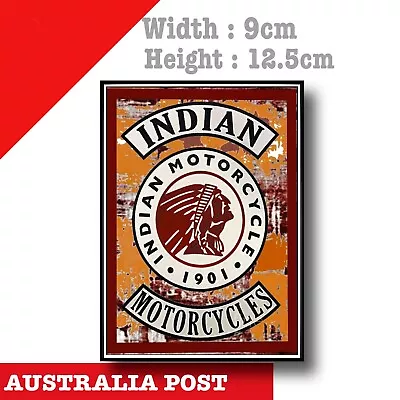INDIAN Motorcycle Vintage Logo  Rusted Old  Damaged Vintage Decal Sticker • $6.75