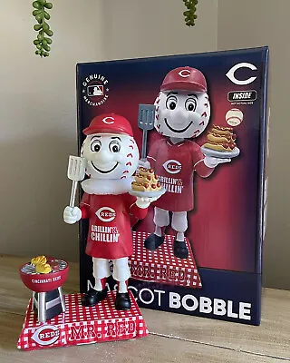 Tailgating MR. RED Cincinnati Reds “Grillin’ & Chillin’” Mascot Bobblehead #/220 • $165