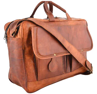 Leather Bag Laptop Shoulder Briefcase Messenger New Men S Vintage Bags • $60.06