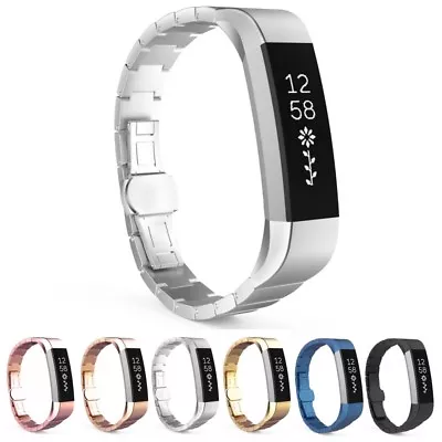 StrapsCo Stainless Steel Rectangular Link Watch Band Strap For Fitbit Alta • $68.37