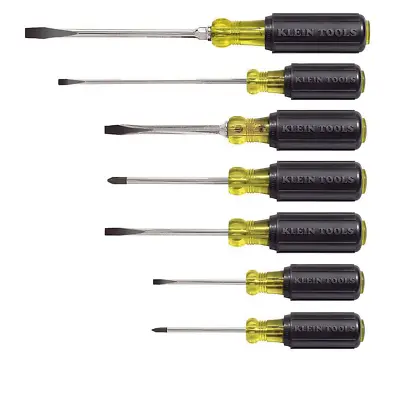 Klein Tools 7-Piece Assorted Screwdriver Set With Cushion Grip Handles • $58.93