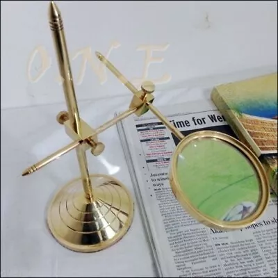 Vintage Décor Desktop Style Magnifying Glass Adjustable Victorian Magnifier Bras • $48.60