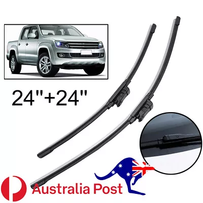 For VW Amarok 2013-2017 Wiper Blades X2 Front Windscreen Wipers 2H2955426A • $12.84