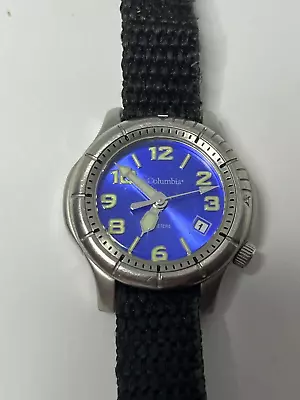 Working Vintage Ladies Silver Columbia Diver Style Watch AO • $20