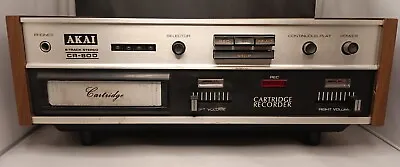 AKAI CR-80D 8-Track Player/Recorder - TESTED & WORKING! - Silver Face Wood Grain • $125