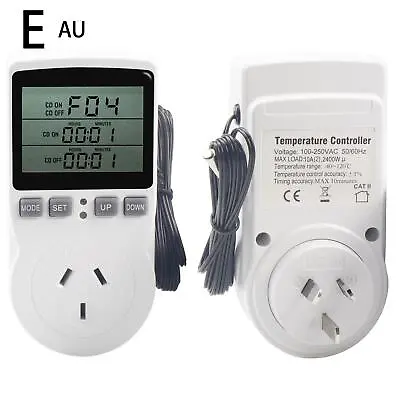$23.72 • Buy Digital Plug-in Thermostat Electronic Temperature Controller Sensor Socket Timer