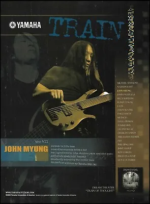 Train (band) John Myung 2004 Yamaha RBX JM2 Bass Guitar Advertisement Print • £4.33