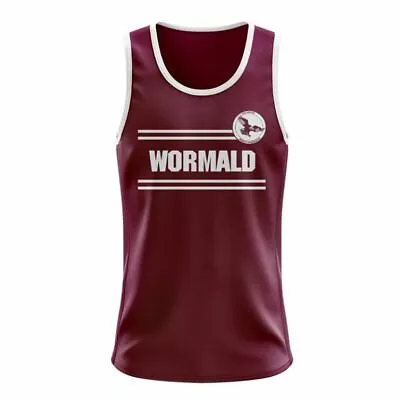 Manly Sea Eagles Nrl Retro Heritage Team Logo Mens Cotton Singlet Top • $44.99