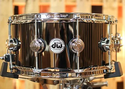 DW 6.5x14 Collector's Polished Black Nickel Over Brass Snare Drum - DRVB6514SVC • $489