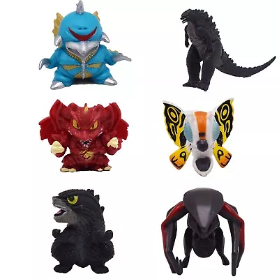 Chibi Godzilla Toys Set Of 6 Figures 2.5 To 3.5 Inches Tall. These Are Great! • $16.99