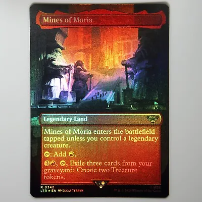 Magic MTG - Mines Of Moria SHOWCASE Rare FOIL - Lord Of The Rings - NM • £3.88