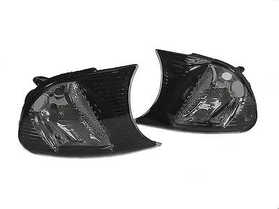 DEPO Crystal Smoke Corner Signal Light For 2000-01 BMW E46 2D Coupe Convertible • $44.99