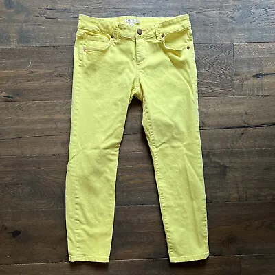 Cabi Womens 4 Yellow Crop Jeans ~Denim Stretch Mid Rise #760 Bree Skinny • $14.99