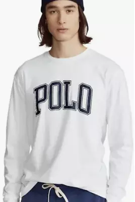 Polo Ralph Lauren Men's Long Sleeve Crew Neck T-Shirt Color White Size L • $40