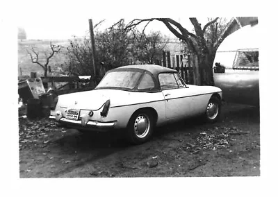 Vintage Old 1960's Photo Of A 1963 Model MGB Convertible Roadster Car Automobile • $7.99