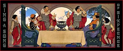 Maxfield Parrish Sing A Song Of Sixpence Art Print 10  X 24  • $65