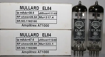 1MP EL84 MULLARD  O  Getter Made In Gt.Britian Amplitrex Tested Qty 2 Pcs • $144