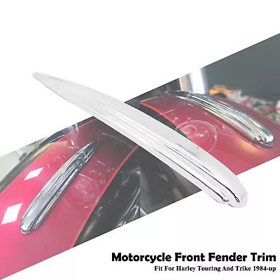 Chrome Front Fender Trim Fit For Harley FLD 12-16 Softail 86-17 Touring 1984-up • $20.13