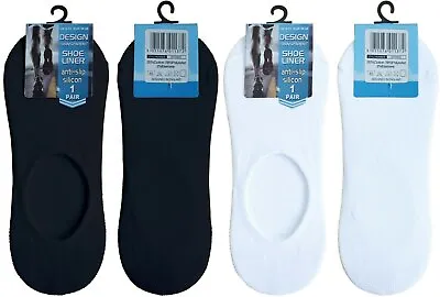 £3.97 • Buy Invisible Trainer Socks No Show Shoe Liner Mens Womens Ladies Anti Slip Silicone