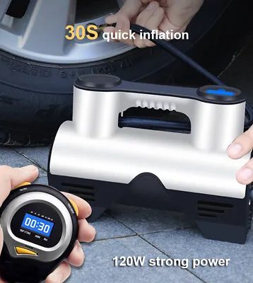 Cordless 12V Portable 150PSI Car Tyre Auto Tire Inflator Pump Air Compressor • $25.64