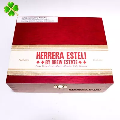 Herrera Esteli Short Corona Gorda Habano Empty Wood Cigar Box 7.5  X 6  X 2.5  • $5.55