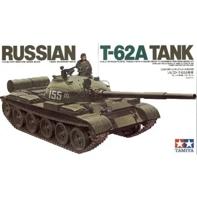 Tamiya 1/35 Russian T-62A Tank -35108 Military Model Kit • £16.91