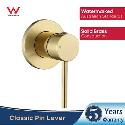 Brushed Gold Shower Mixer Matt Golden Wall Bathtub Mixer Brass Faucet Shower Tap • $94.99