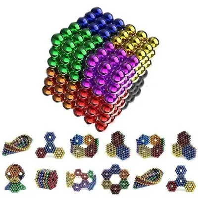 £9.78 • Buy 1000pcs Magnetic Magic Puzzle Balls Blocks Building Block Stress Relief Ball