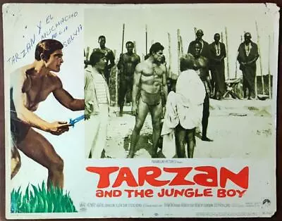 Mike Henry & Edward Johnson TARZAN & THE JUNGLE BOY Original Lobby Card 6728 • $3.99