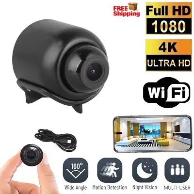 HD 1080P Mini Hidden Spy Camera WiFi Wireless Night Vision Motion Detection Cam • $34.19