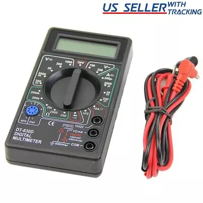 7 Fn Digital Multimeter AC DC Voltage Volt 10 Amp Current Resistance Ohm Meter • $7.99