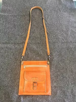 Handmade Crossbody Bag Long Shoulder Strap Leather Pocket Bag • £9.65