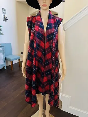 Reneec Woman’s Flannel Long Vest Christmas Holidays Free Size • $29