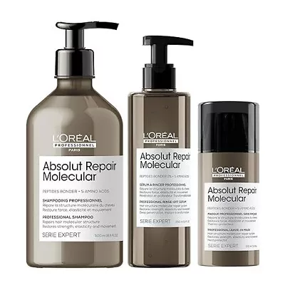 Absolut Repair Molecular Series Expert - L'Oreal Professionnel Trio Set • $94