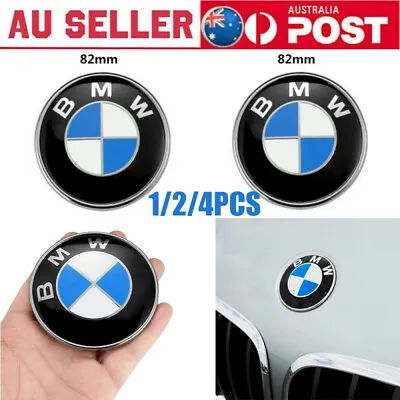 $11.19 • Buy FOR BMW BONNET Badge Emblem Front Hood 82mm Replacement Hood Trunk 51148132375