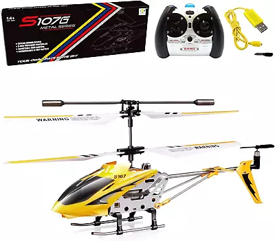 Cheerwing S107/S107G Phantom 3CH 3.5 Channel Mini RC Helicopter With Gyro Yellow • $43.99