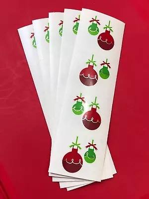 5 Mrs Grossmans Jazzy Ornaments Christmas Stickers Holiday Season Tree Balls • $5.99