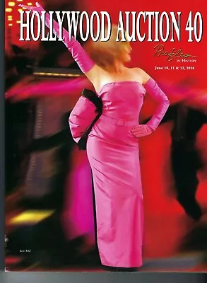 Hollywood Auction 40 Catalog - June 2010 - Marilyn Monroe Cover - Elvis - Ex • $39.95