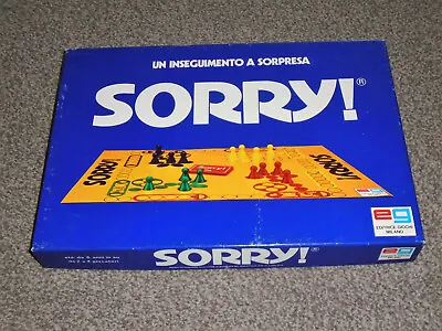 £17.99 • Buy VINTAGE SORRY! GAME : 1980 ITALIAN EDITION With ENGLISH INSTRUCTIONS FREE UK P&P