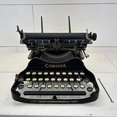 Vintage Antique 1919 Corona Model 3 Folding Typewriter  Serial #560299 AS IS • $129.99