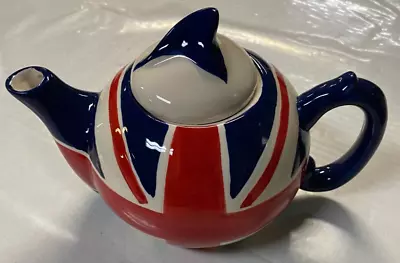 United Kingdom UK British Flag Teapot NEW • £16.42