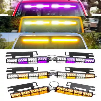 Emergency Visor Lights Bar Interior Windshield Strobe Lights 34  LED W/Take Down • $84.99