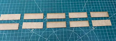 120 Mm X 40 Mm Bases (10 In Pack) 2mm MDF. Kings Of War Ancients Napoleonics • £4.50