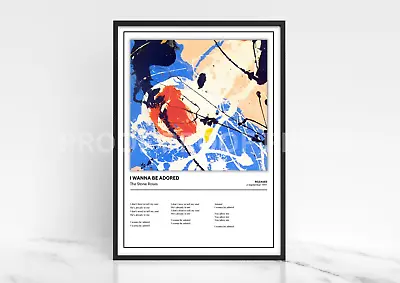 Stone Roses I Wanna Be Adored  / Ian Brown Poster / Music Legend / Music Poster • £9.90