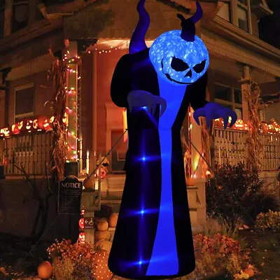 10FT Large Inflatable Halloween Ghost Blow Up With LED Outdoor Decoration UK • £38.95