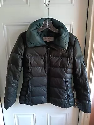 Marc New York  Andrew Mac Down Black W/ Green Lining Trim Women's Jacket XSmall • $25