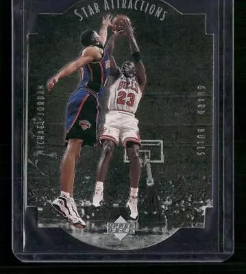 1997-98 Upper Deck Collector's Choice Michael Jordan Star Attractions Die Cut • $19.99