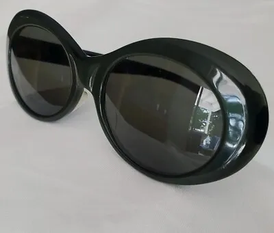 Vintage 50's American Optical True Color CN118T Green Black Mod Retro Sunglasses • $42