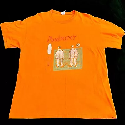 MUDHONEY PIECE OF CAKE T-Shirt Short Sleeve Cotton Yellow Size XL Grunge Rock • $22.79