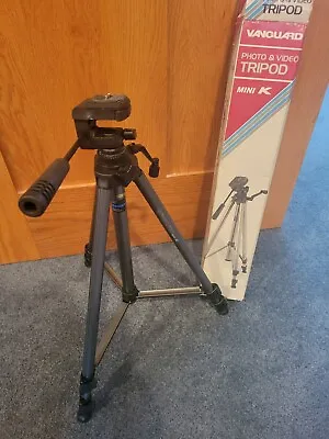 Vanguard Mini K Photo And Video Tripod Model #20-08-56. Smoke Gray Color. Nice • $24.99